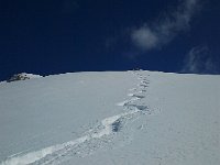 2014-03-06 13.01.07  My tracks down from a lunch rock